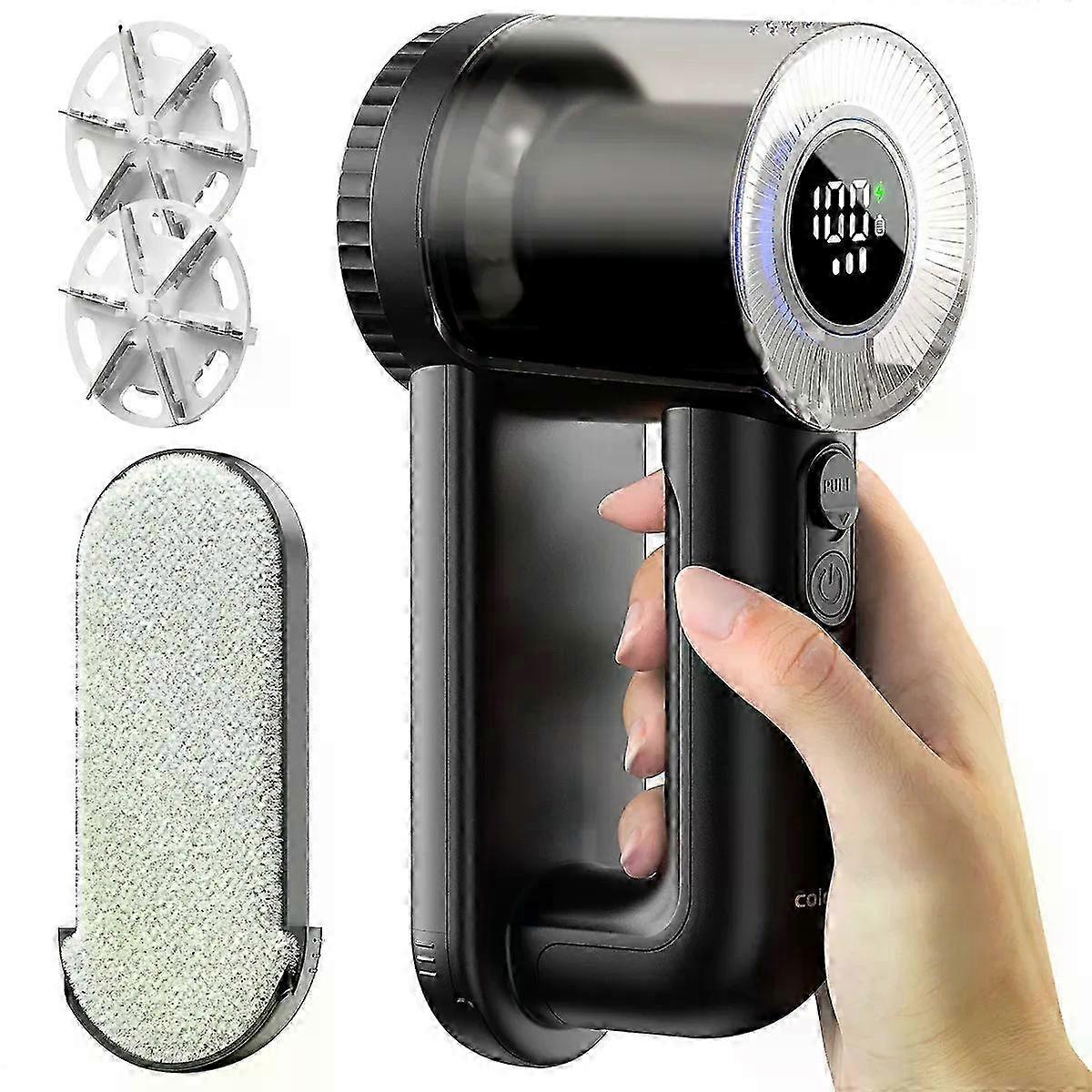 Rechargeable Fabric Shaver Electric Lint Remover with Digital Display for Clothing and Blankets