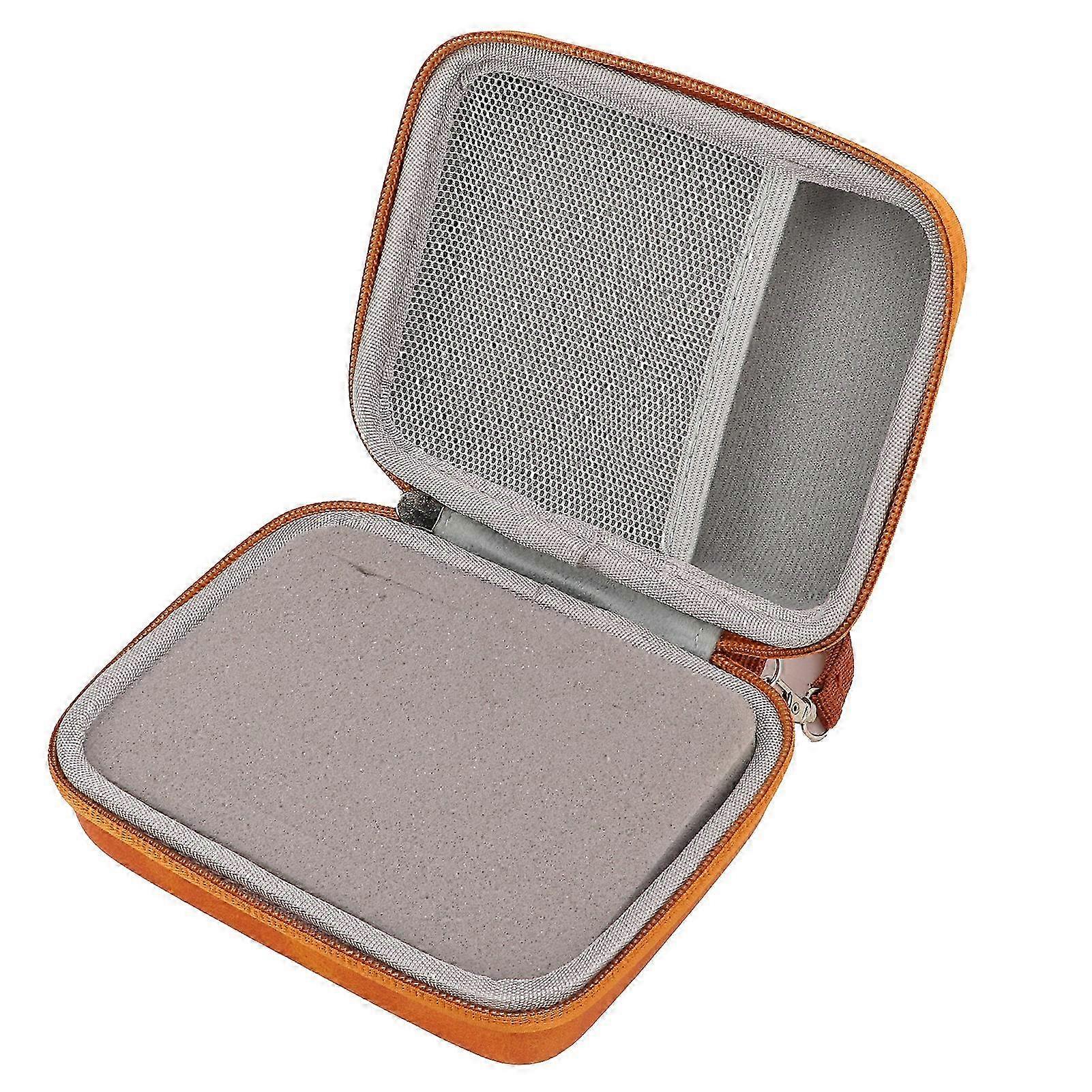 Guitar Pick Holder Case EVA Waterproof Picks Storage Bag for Capo Strings Shoulder StrapsBrown