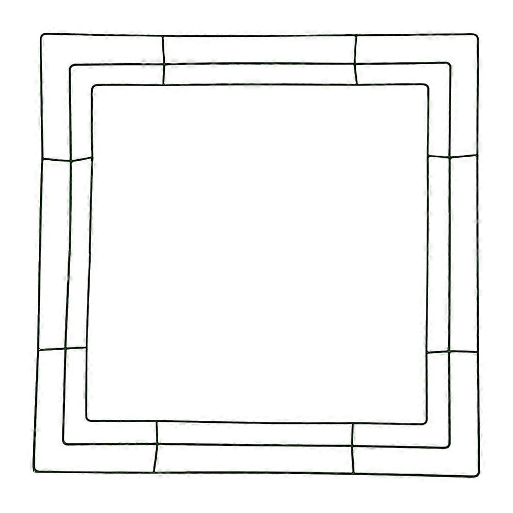 Home Wreath Frame, Strong Square Structure for Custom Decorations