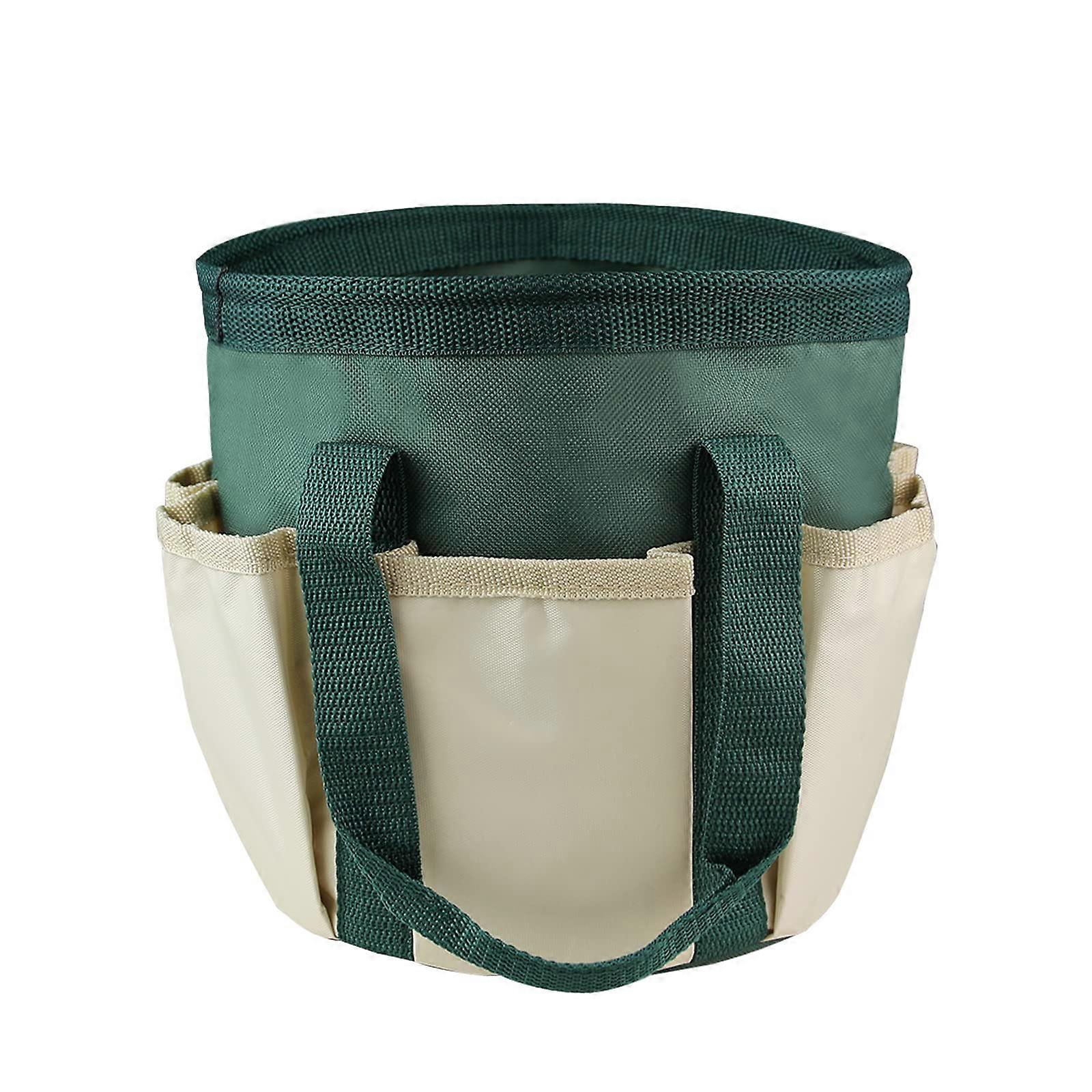 Garden Tool Storage Bag with 6 Pockets, Durable Green Garden Tool Holder for Easy Organization and Access