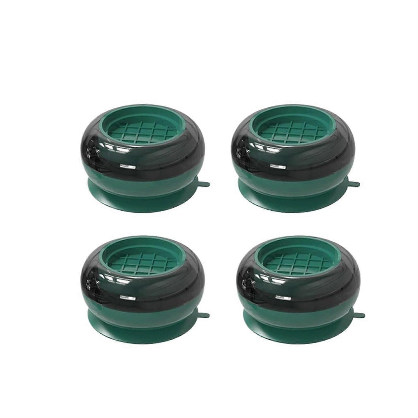 Anti-Vibration Pads For Washing Machines And Fridges, Rubber Foot Mats, Non-Slip Universal Dampers, Fixed Base, Green