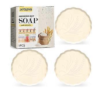 Rice Shampoo Bar Hair Growth Soap Moisturizing Oil Control Non Irritating Increase Gloss Nourishing Anti-hair Loss Soap