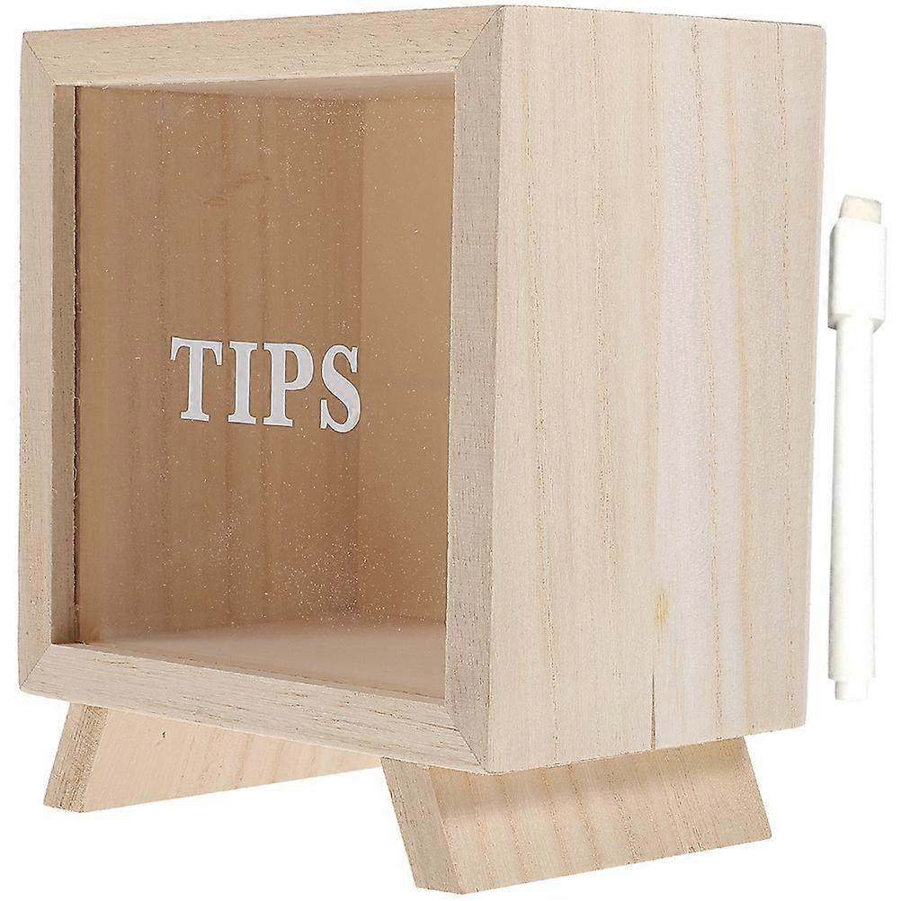 The **"1set Unbreakable Wooden Piggy Bank For Multi Functional Savings Jar With Whiteboard Marker For Desktop Use For Easy To Clean And Maintain"**