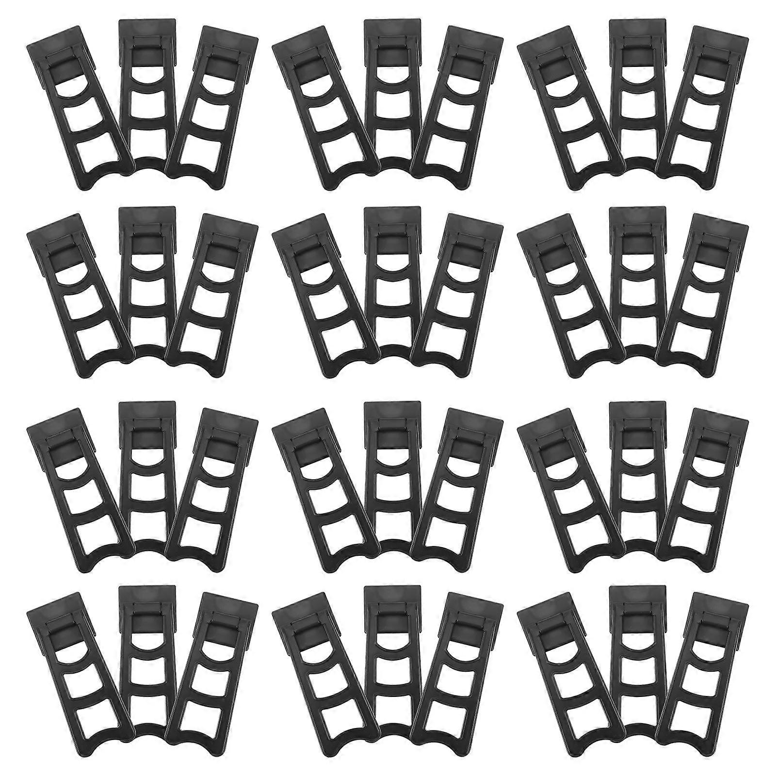 Photo Frame Trapezoid Brackets 50Pcs Black Plastic Versatile Use Desktop Display Support
