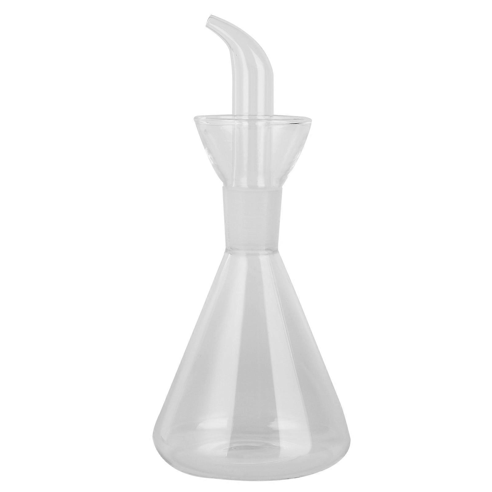 Glass Oil Container Creative Vinegar Pot Borosilicate Glass Oil Bottle for Home Use 350ml Storage 1Set