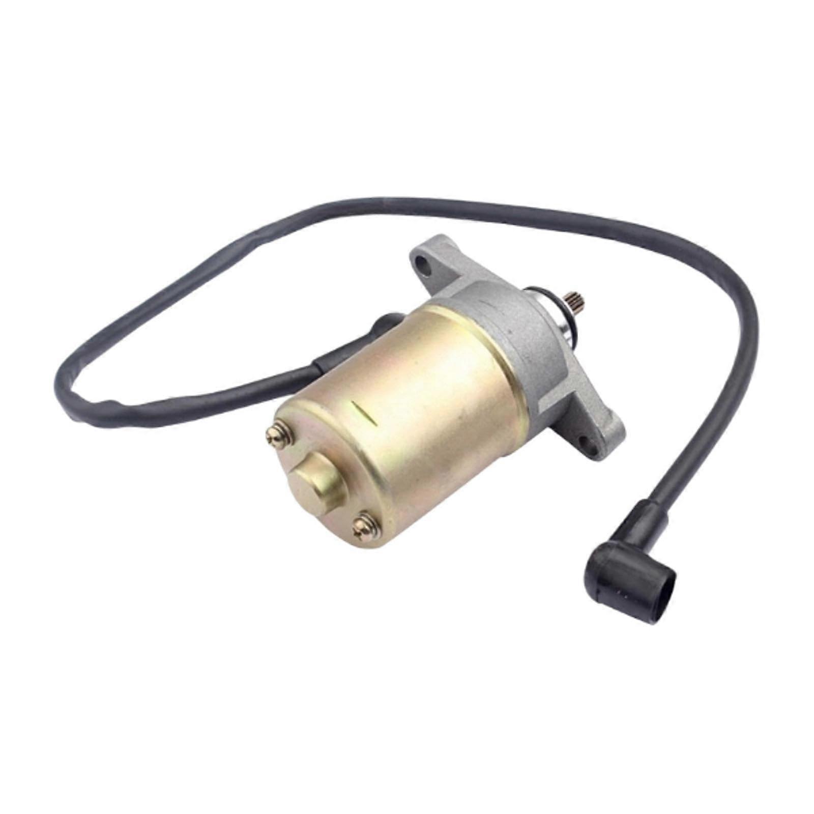 Roller Starter Motor for GY6 10T Vehicle, Easy Installation, Durable Mounting, Compatible with Various Models