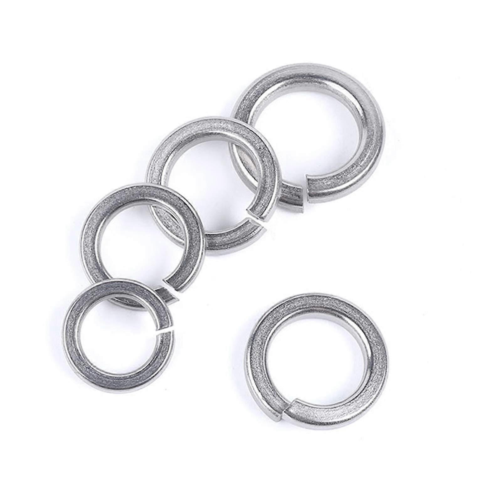 100 pieces washers, spring washers elastic washers, 304 stainless steel M2 M2.5 M3 M4 M5 M6 screws nuts clips (Size : M4) Ref: 5073