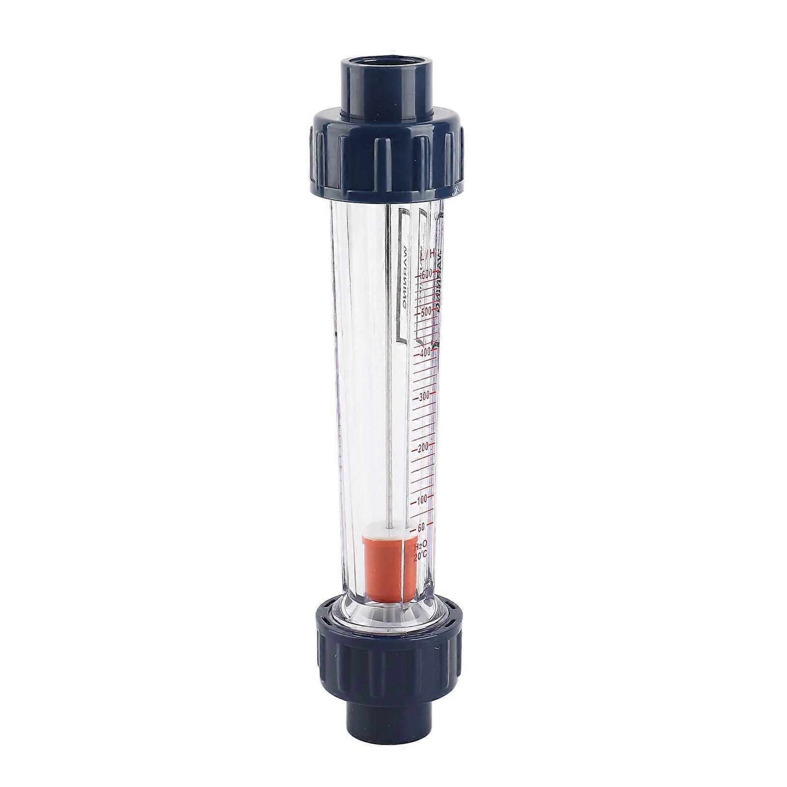 Uadme Flow Meter, 60‑600L/H Plastic Tube Liquid Water Rotameter LZS‑15D Flow Meters