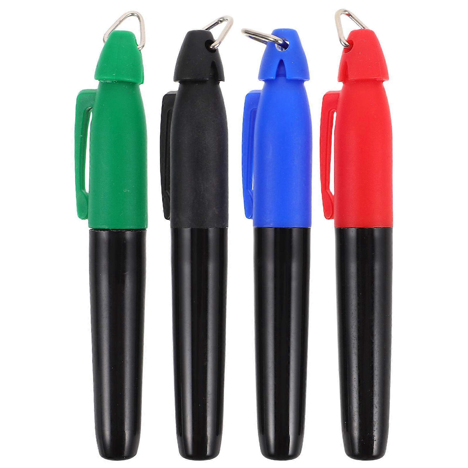 Golf Ball Marker Golf Ball Line Marker Pens Triangle Hook Drawing For Golf Course 4Pcs