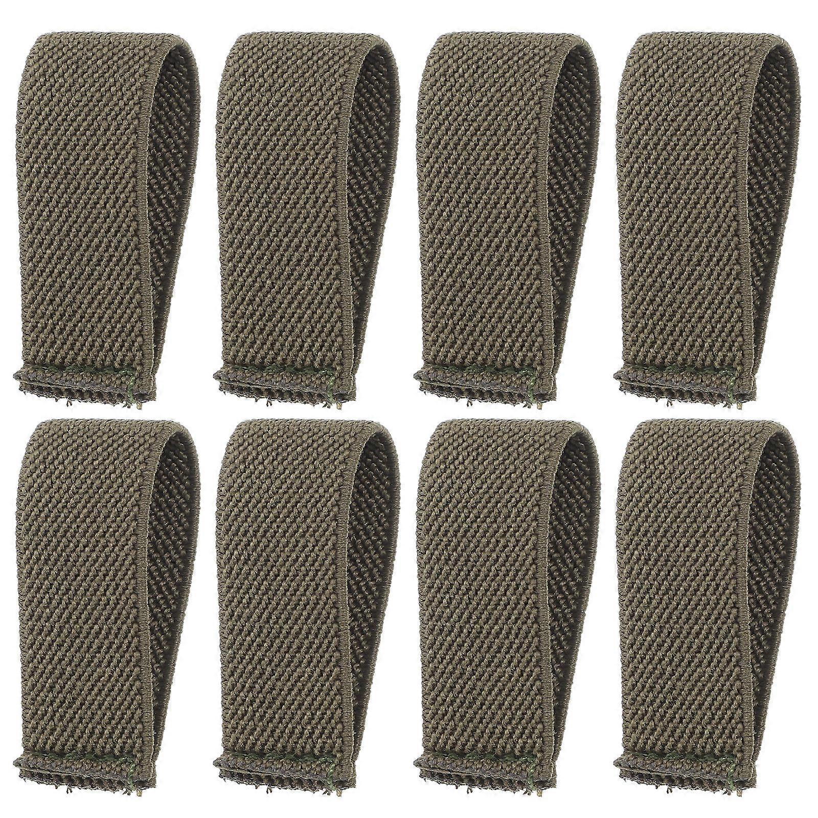 Webbing Strap Holders Elastic Belt Keepers For Backpacks Outdoor Use 8Pcs
