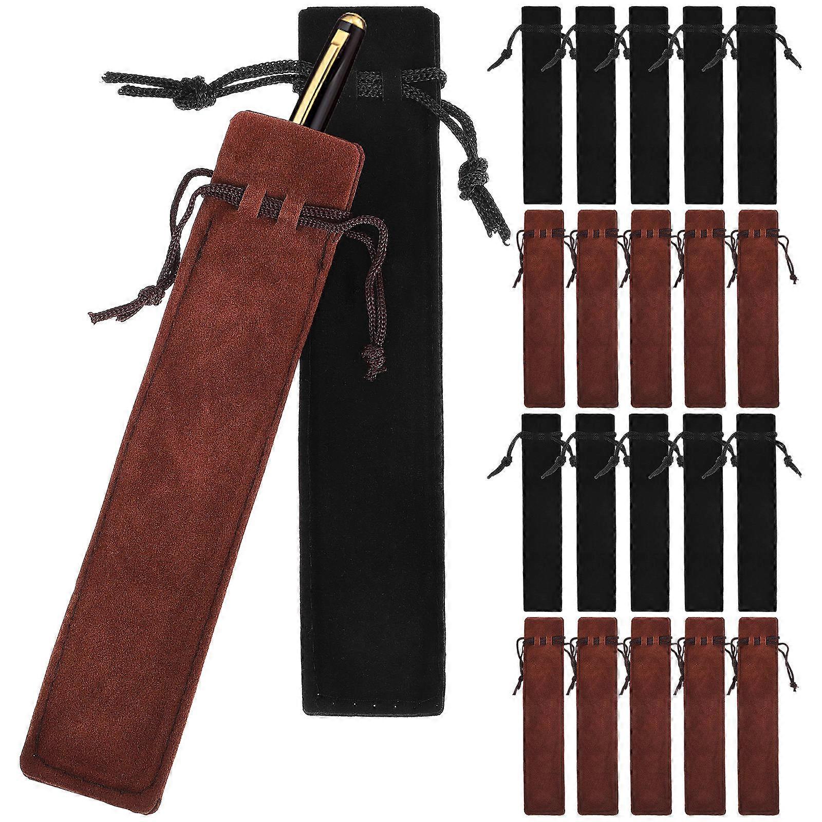 Pen Sleeves Drawstring Pen Protective Pouches Stationery Storage Bags Protect from Scratches 50Pcs