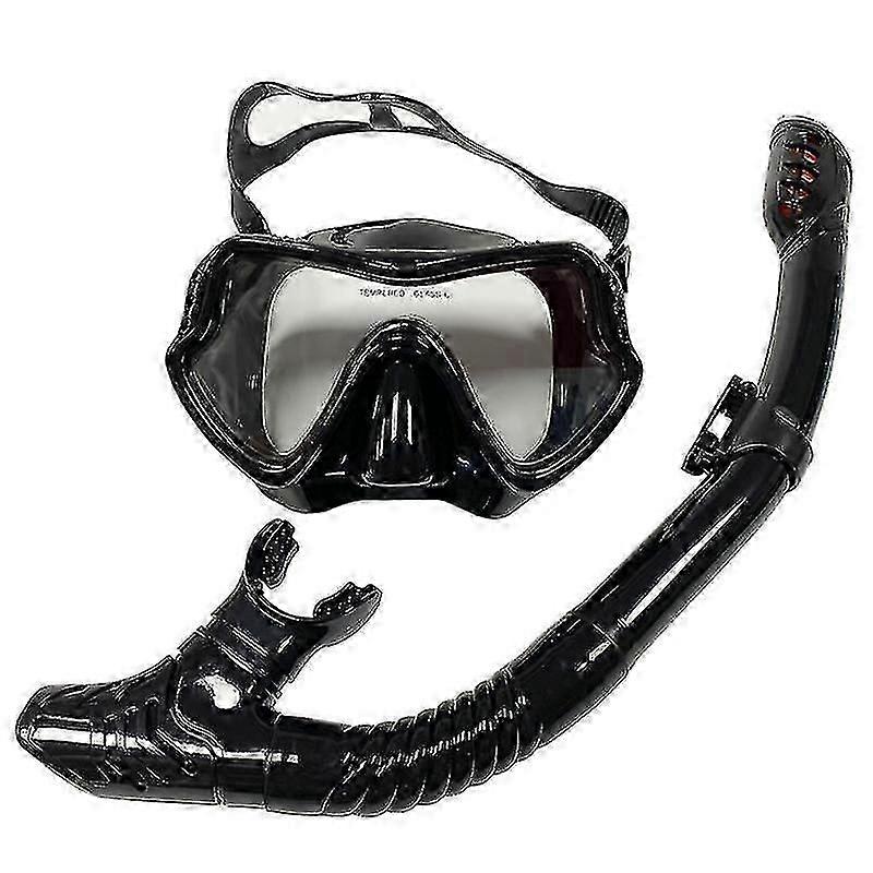 DWW Diving Mask with Snorkel - Adjustable Anti-Fog and Anti-Leak Set for Professional Divers_Special Gift