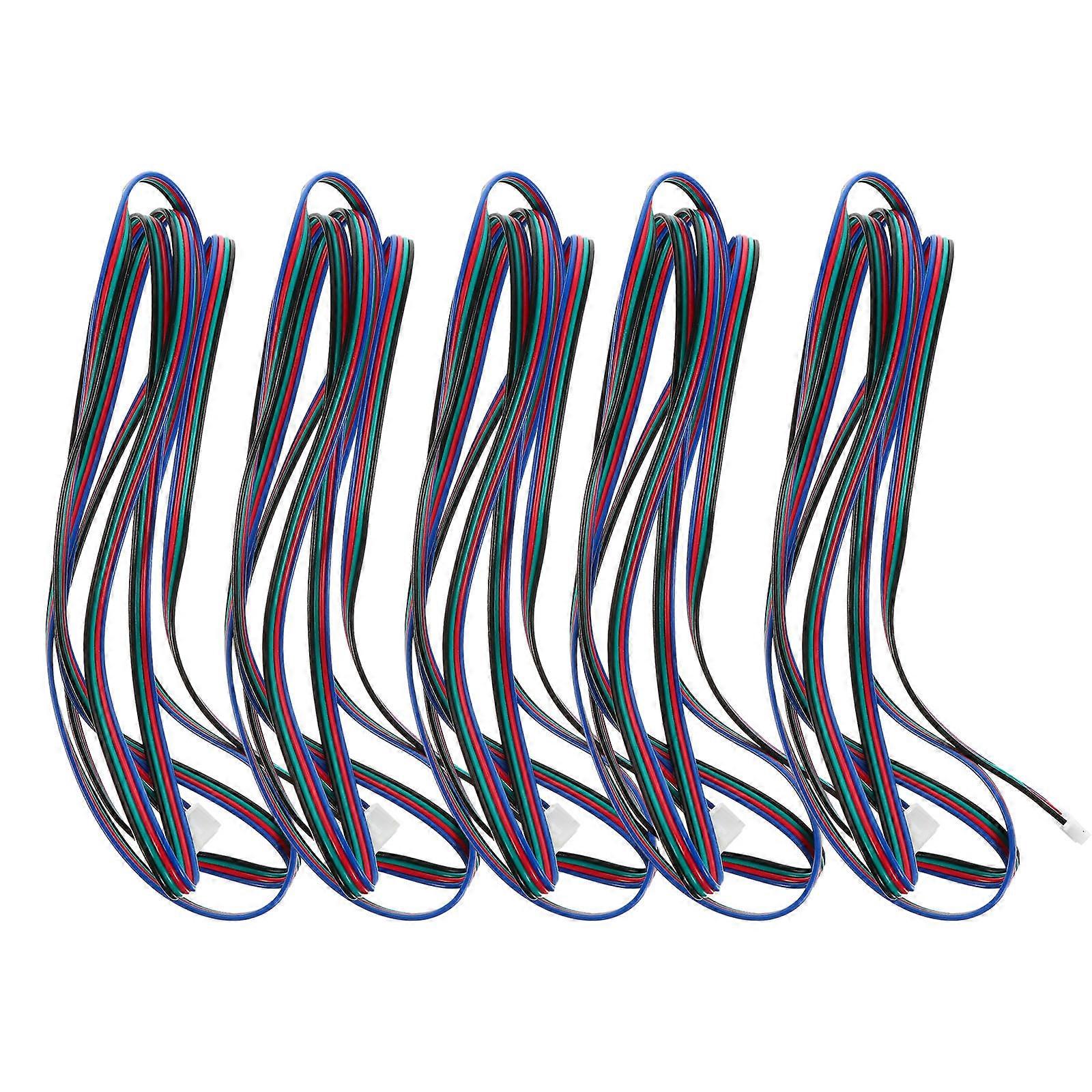 Soldering Wire Stepper Motor Cables 3D Printer Stepper Motor Electrical Conductivity 5Pcs