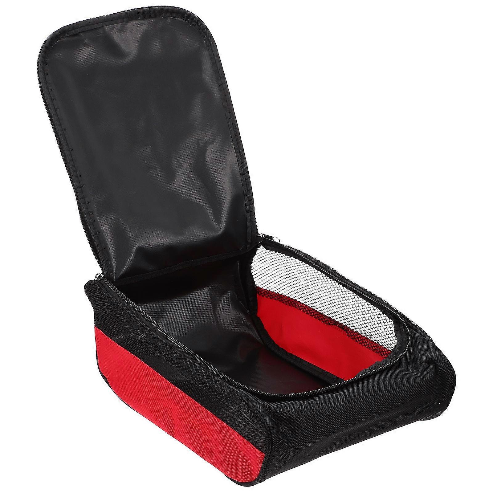 Golf Shoe Bags For Men Breathable Shoe Pouch Students Daily Use Black Carrying 33X22X13CM 1Pc