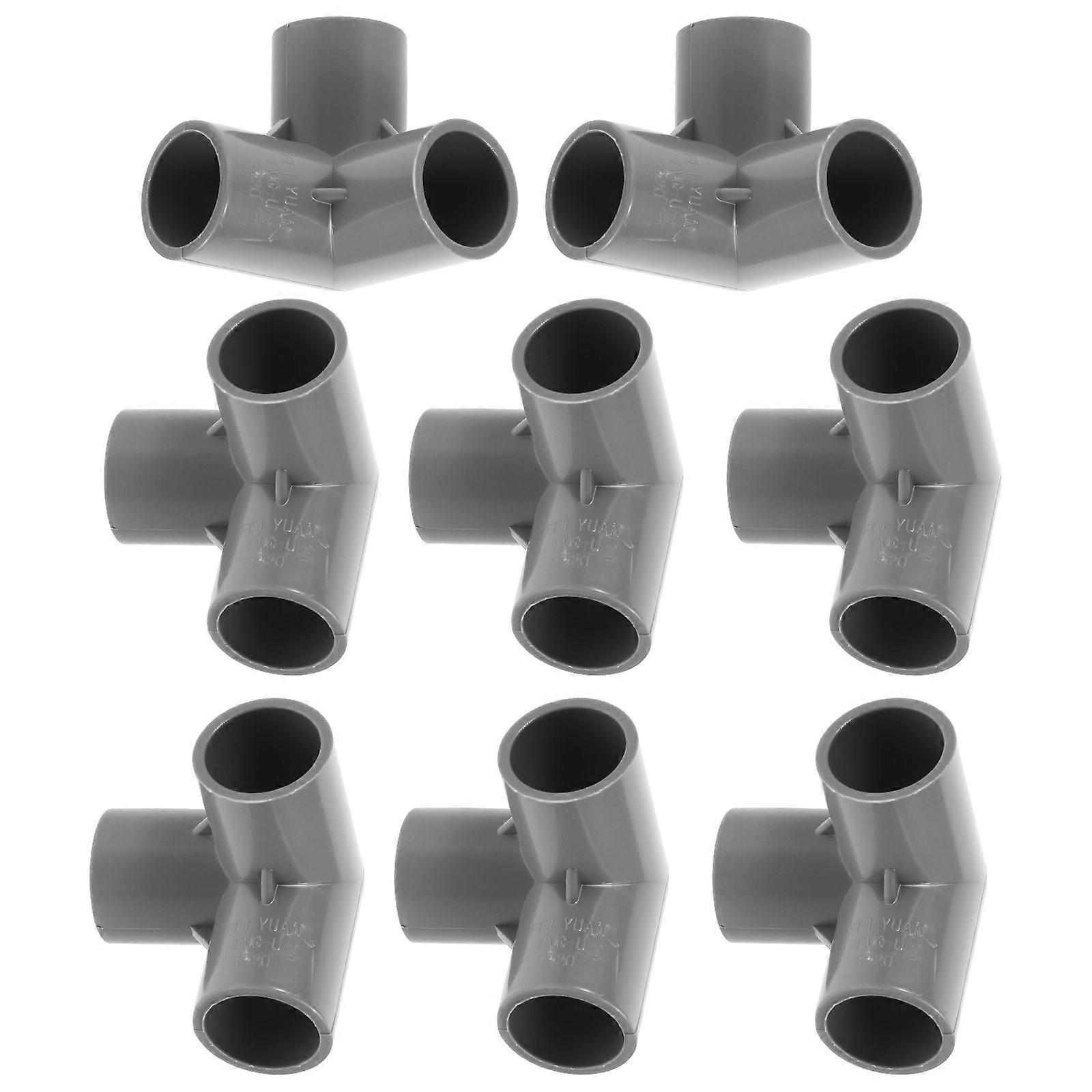 Hose Adapter Garden Hose Quick Couplings Tight Connection For Home Use Grey 10Pcs
