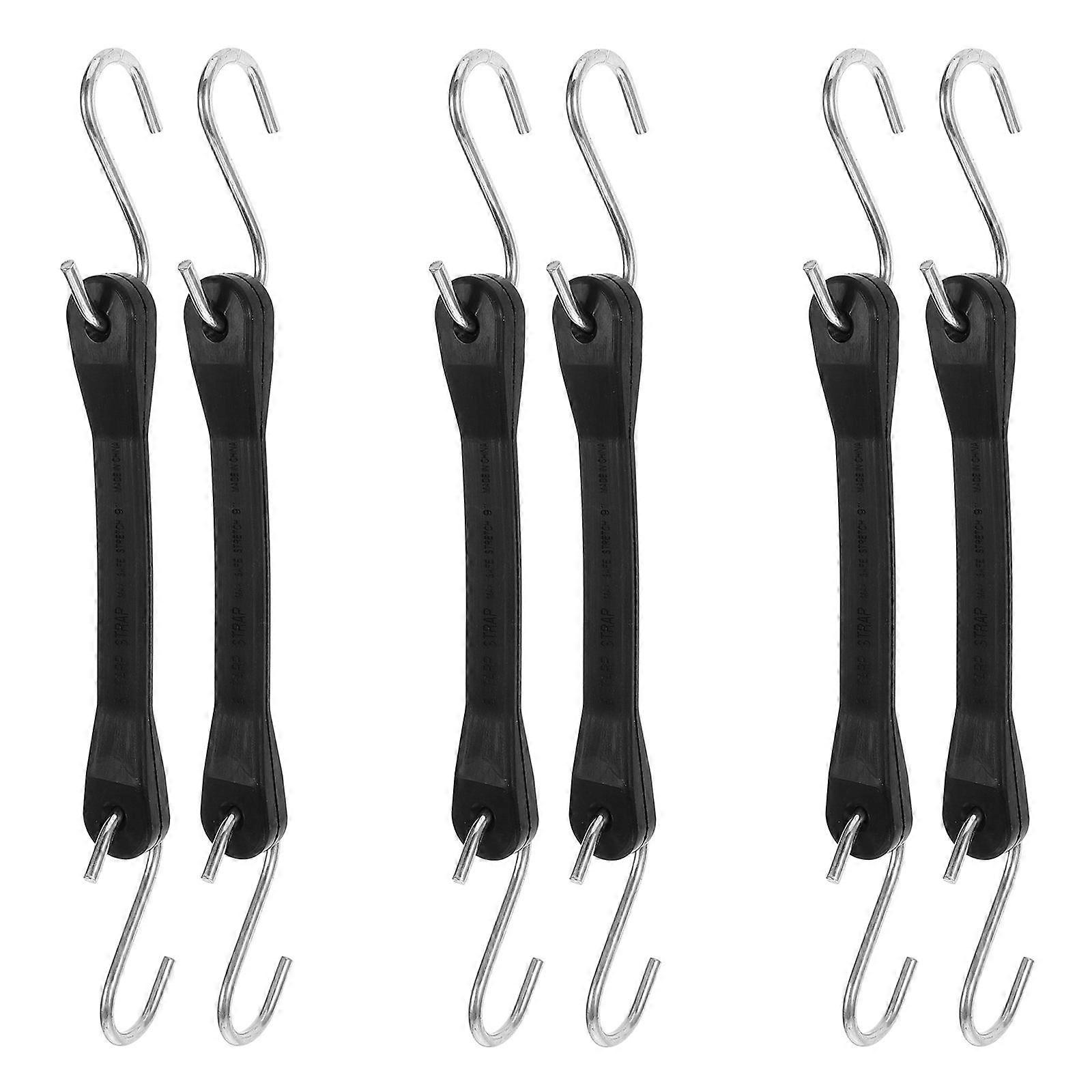 Durable Travel Luggage Straps Set 6PCS Belt Fastening for Secure Baggage Fixing During Travel