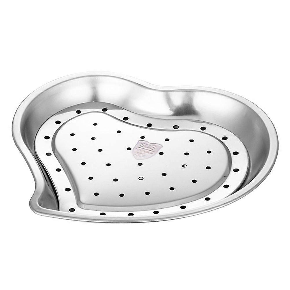 Dumpling Plate Chip Plate Storage Plate Double Layer Plate with Draining Plate