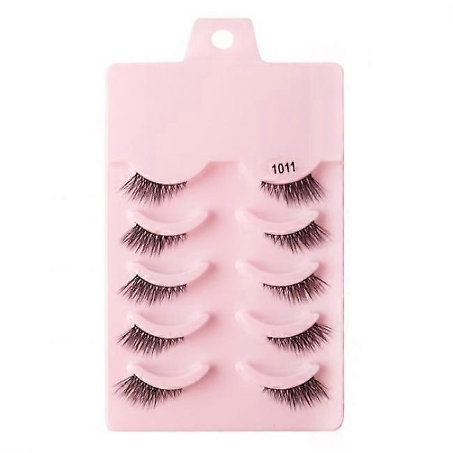 5 pairs Mink (1011) Black Cat style Mink eyelashes - one size