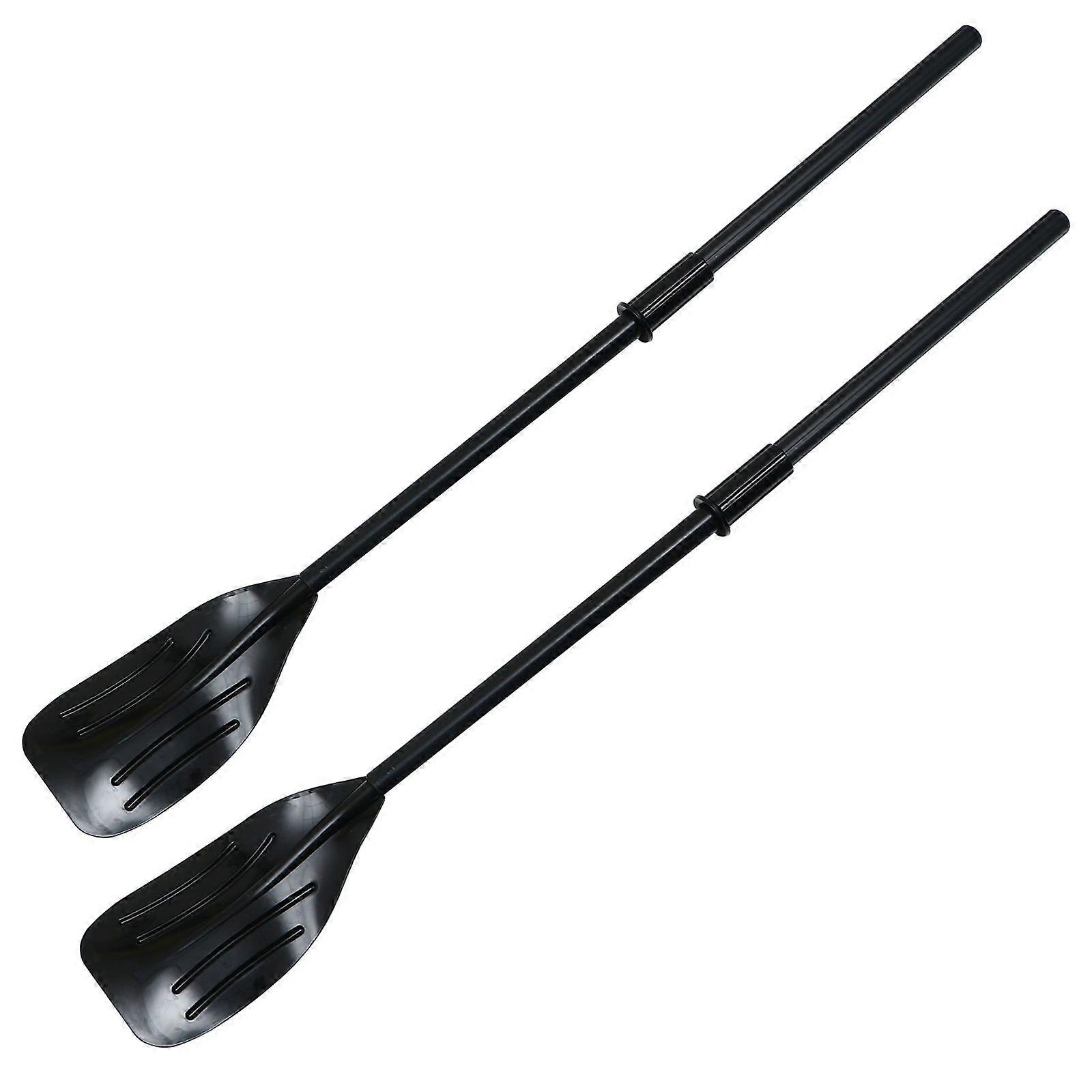 2pcs/set Useful Afloat Float Boat Oar Detachable Kayak Paddle PVC Plastic Oar