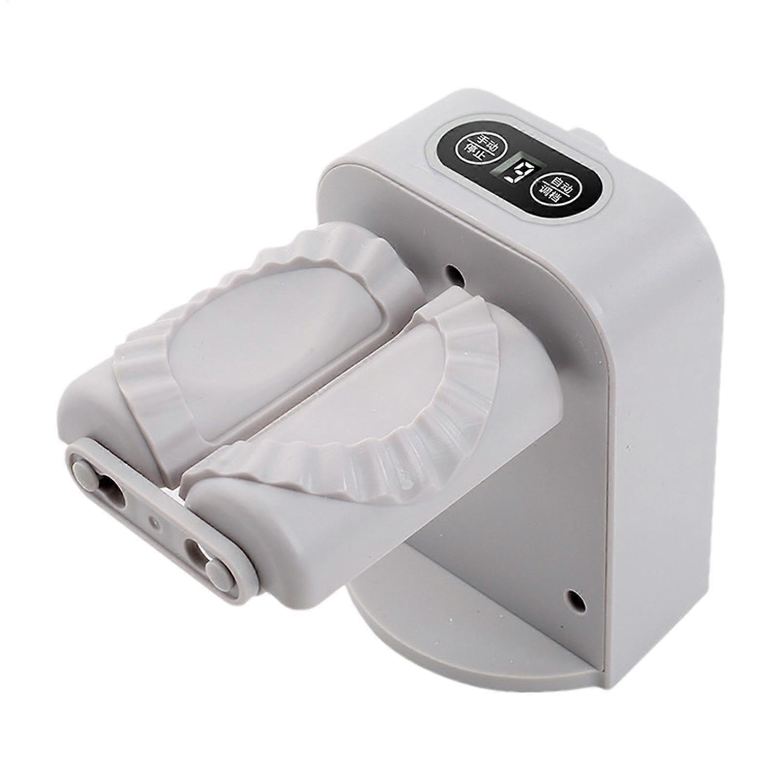 Electric Dumpling Maker, Quick Pastry Tool, Effortless Kneading, Compact Design, Green/White