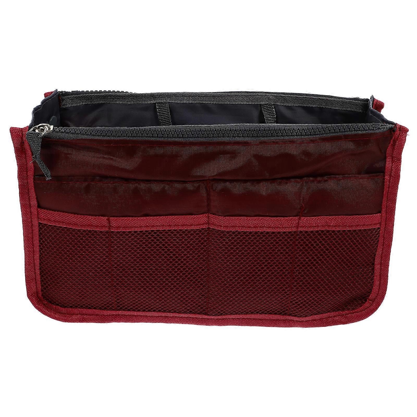 Foldable Toiletry Bag Handbag Liner Travel Women Rectangular Multi-Pocket Durable 1Pack