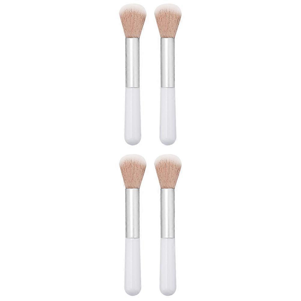 Foundation Makeup Brush Fluffy Loose Powder Brush Blending Blush Application Portable And Simple 4Set