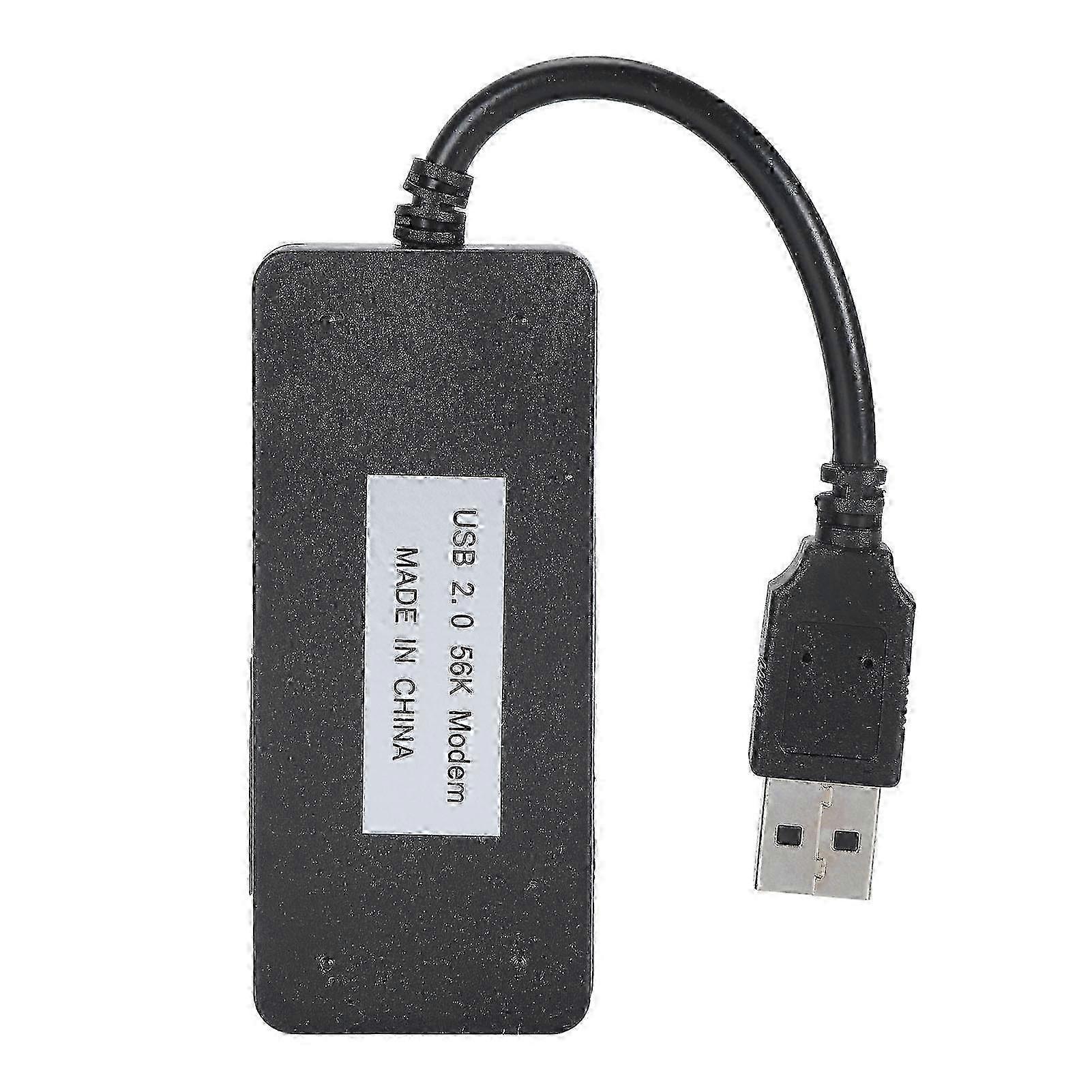 Modem dati fax dial-up USB 56K esterno con doppia porta RJ11 per Windows e LINUX, supporto ID chiamante
