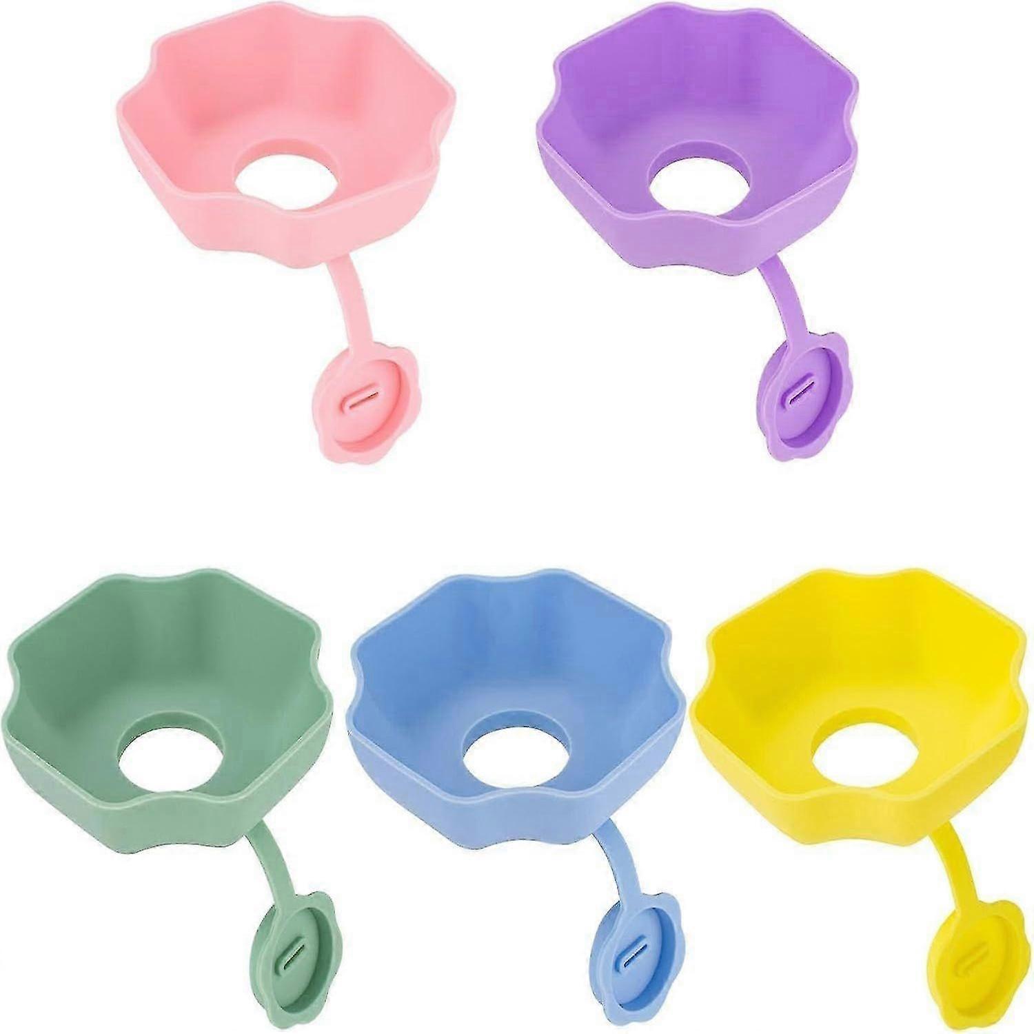 2-in-1 Popsicle Holder for Kids, 5pcs Ice Cream Holder to Prevent Drips on Hands - Non-Slip & Leak-Proof Design, BPA-Free Silicone with Adjustable Cli