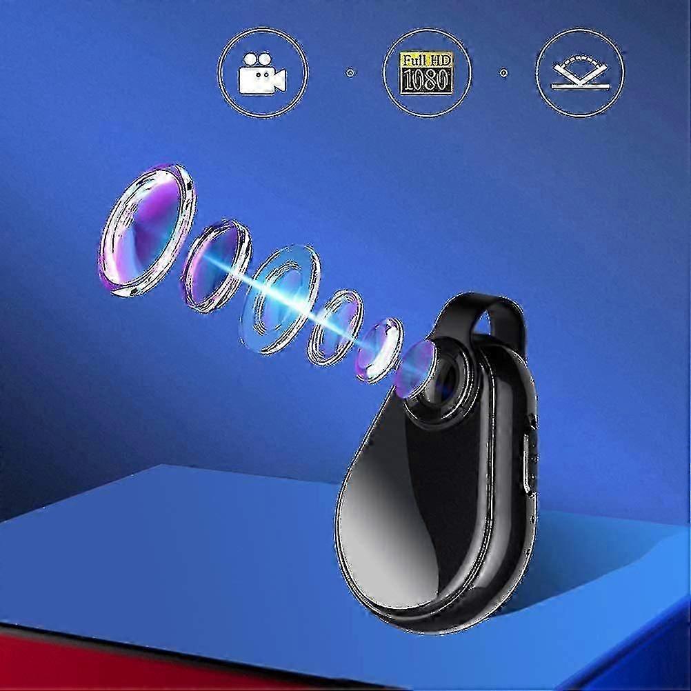 Portatile 1080p Mini Camcorder Dv Recorder per lezioni, Home, Interviste-16gb (nero)