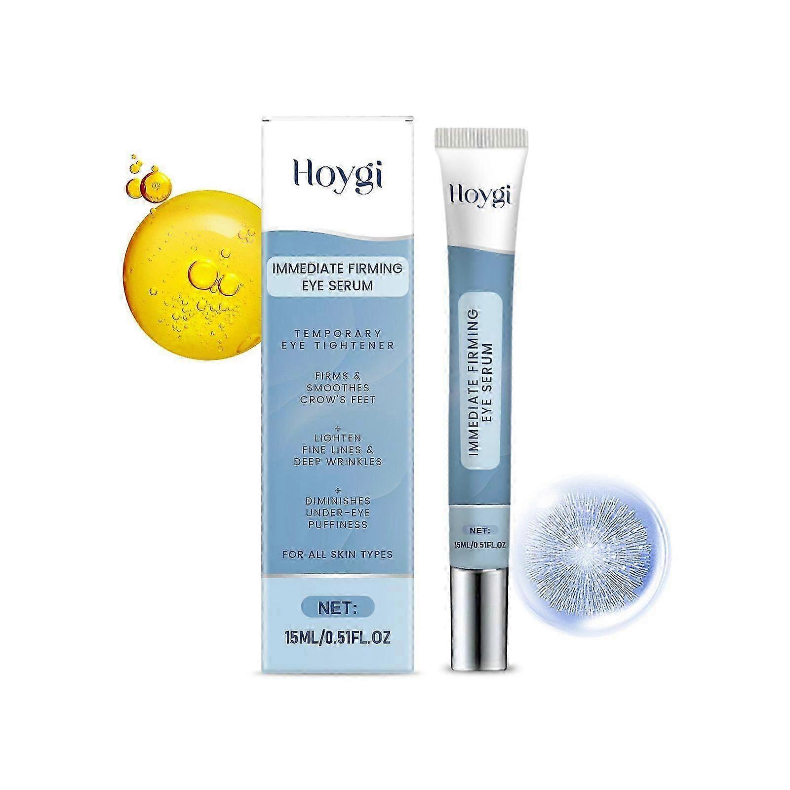 Instant Firming Eye Serum Reduces Under-Eye Bags, Wrinkles, Dark Circles, Fine Lines & Crow's Feet Anti-Aging Wrinkle Remover 15ml