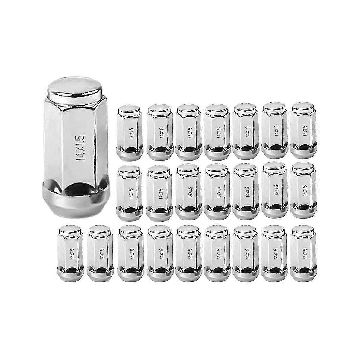 24Pcs M14X1.5 Thread Cone Wheel Nuts for Certain Car Models from 1999 to 2019