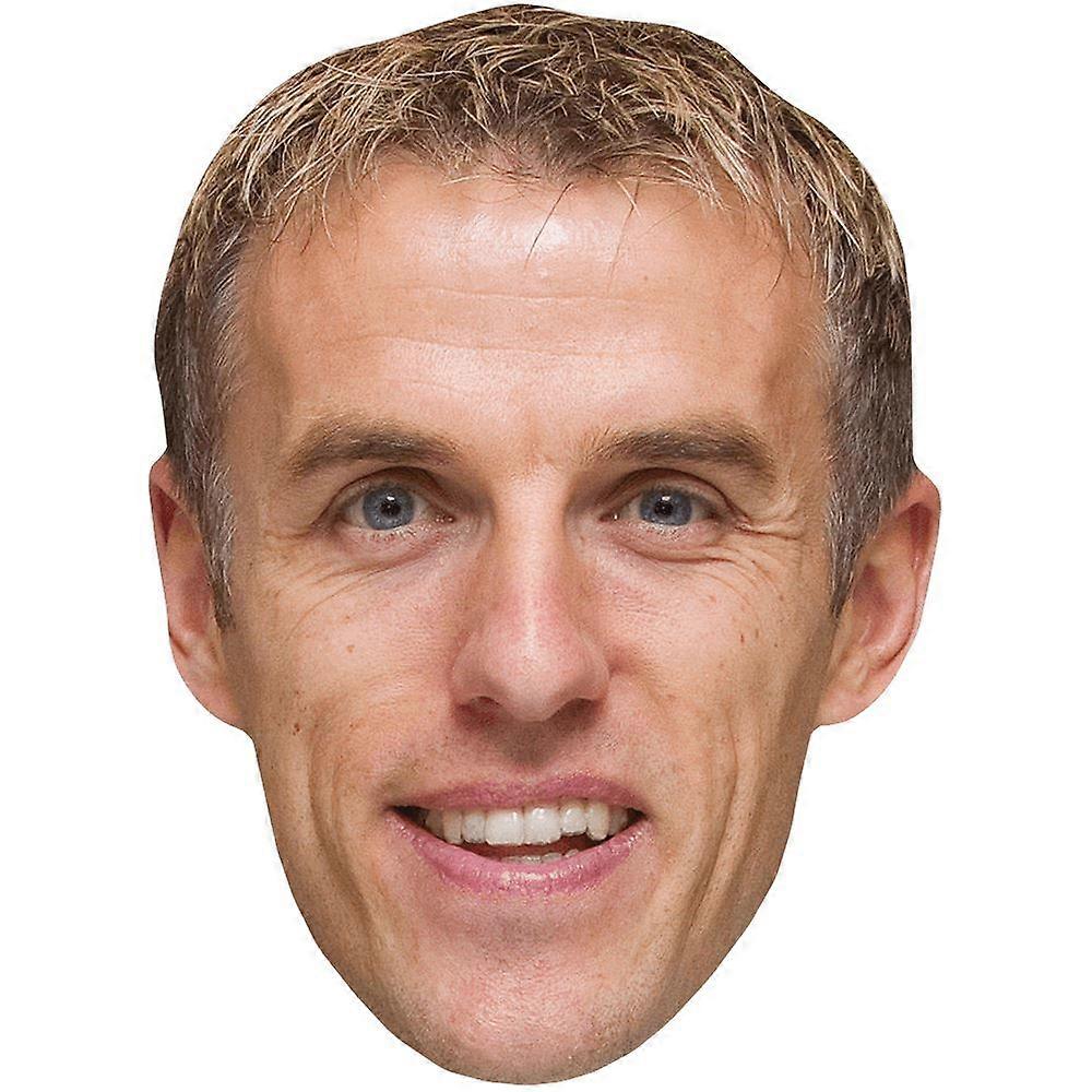 Phil Neville (Smile) Celebrity Mask, Flat Card Face