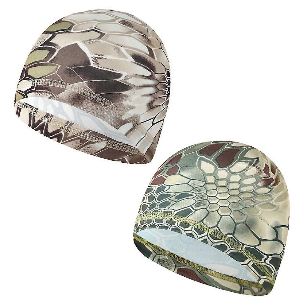 2Pcs Low-Profile Cooling Helmet/Hard Hat Liner, Stretch Working Cap, Summer Sweat Wicking Cap-Style 4