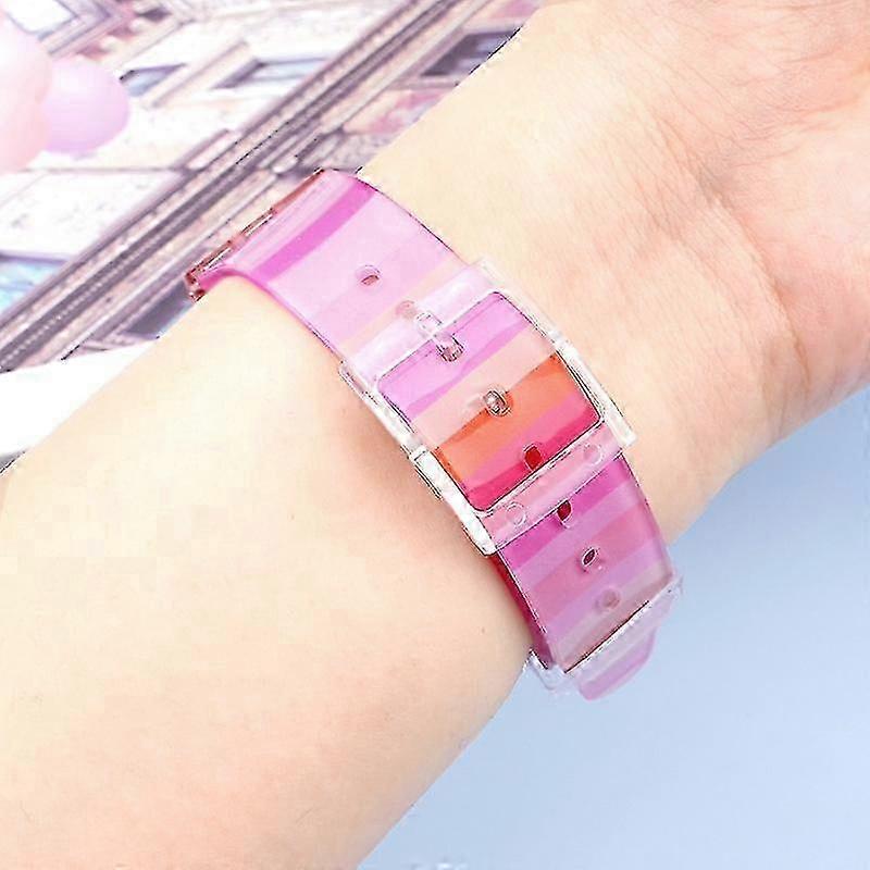 Rainbow Strap for Suitable Brand Replacement Silicone Strap Accessories 17/19MM