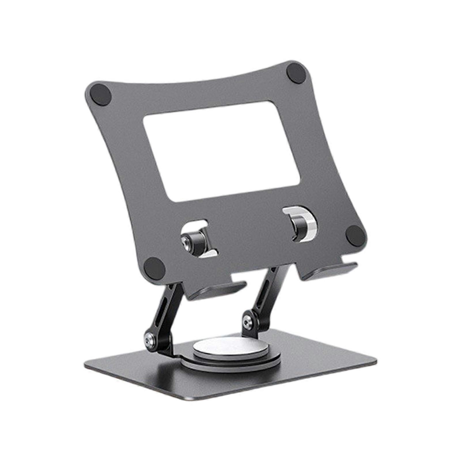 Adjustable Laptop Stand for Desk Metal Foldable Laptop Stand Portable Laptop Holder Mount Cooling Computer Notebook  grey