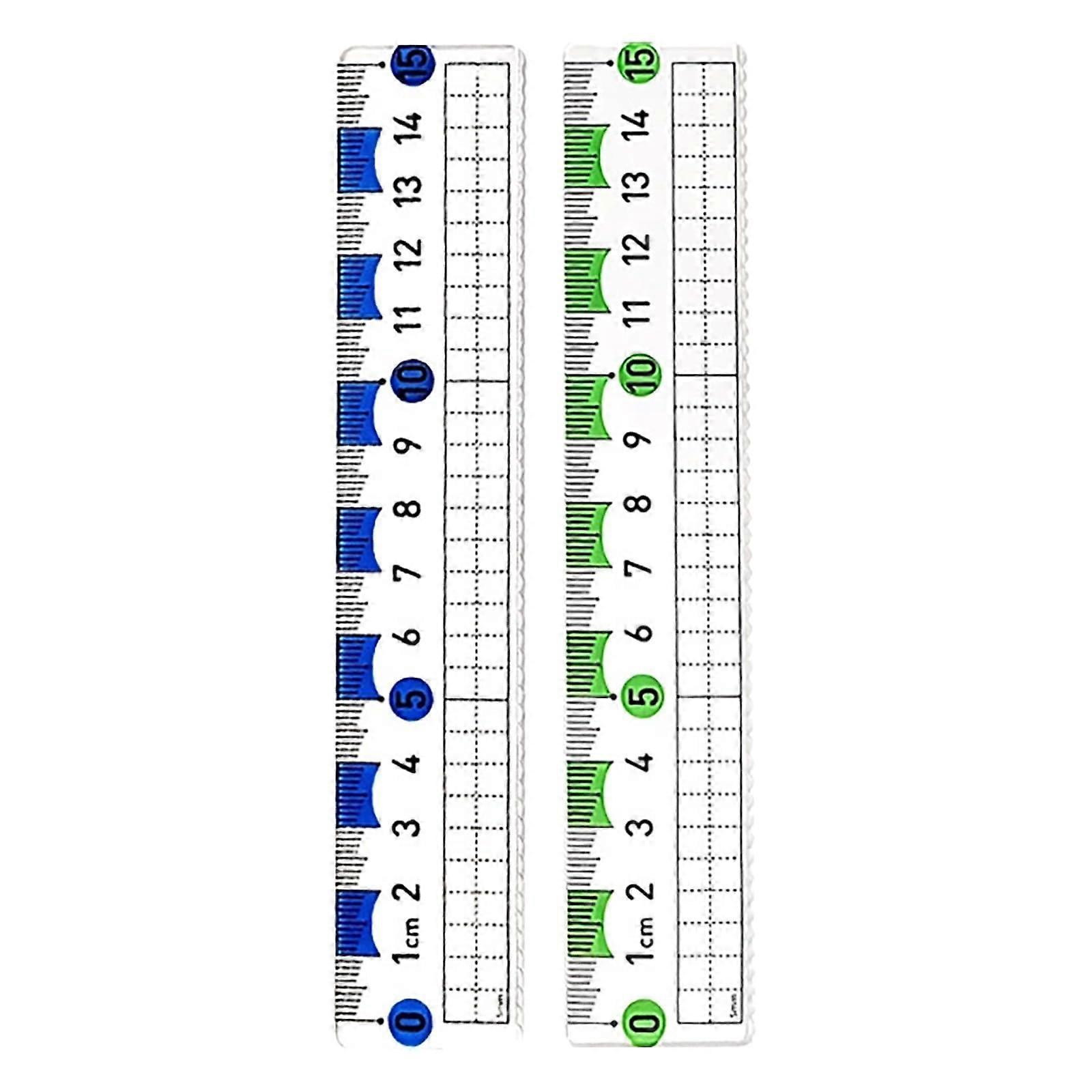 15cm Transparent Ruler with Clear Scale, Multifunctional Measuring Tool for Drawing and Marking