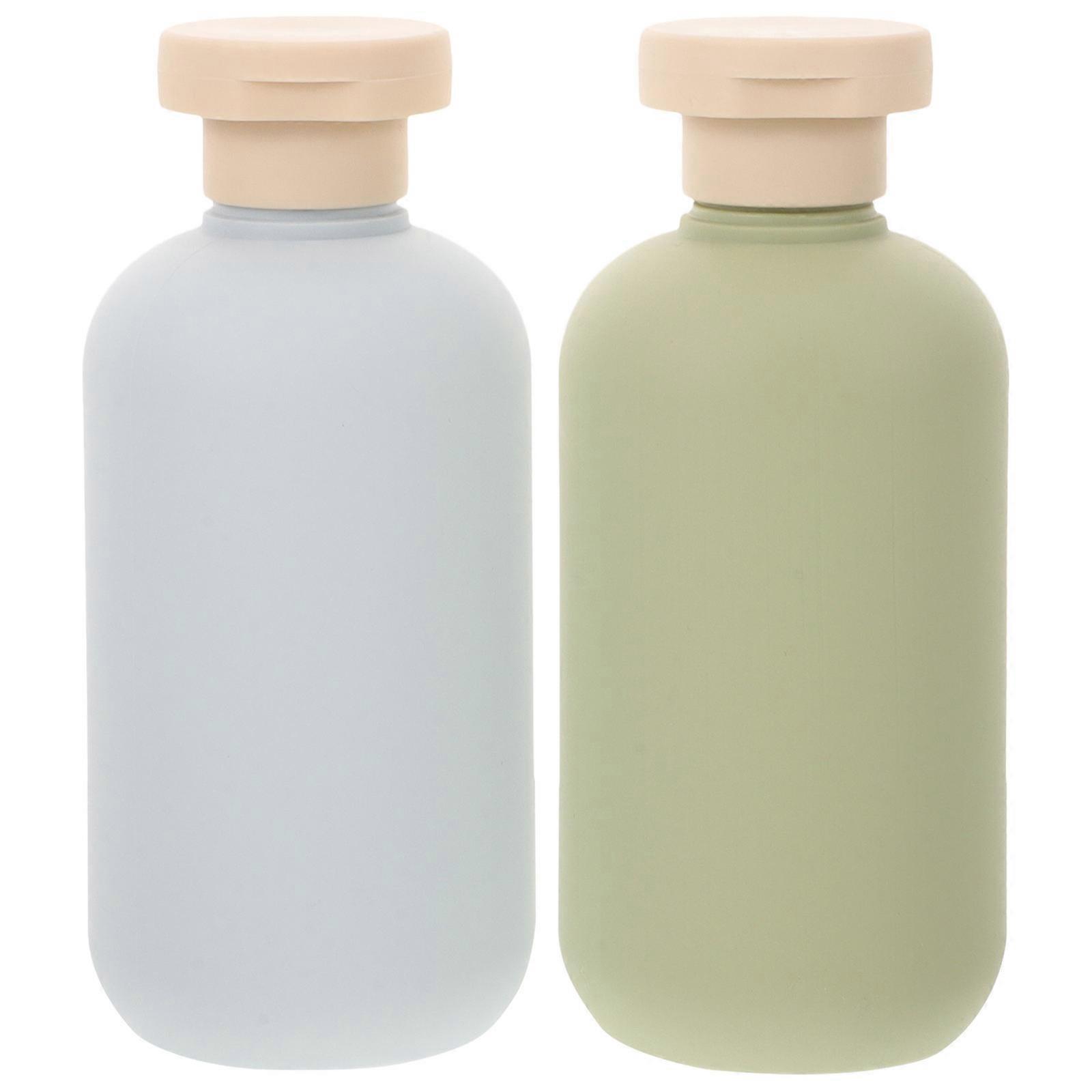 2pcs Leakproof Travel Squeeze Bottles   Refillable Toiletry Containers with Flip Caps for Shampoo, Conditioner, and Liquid Soap, Compact and Durable