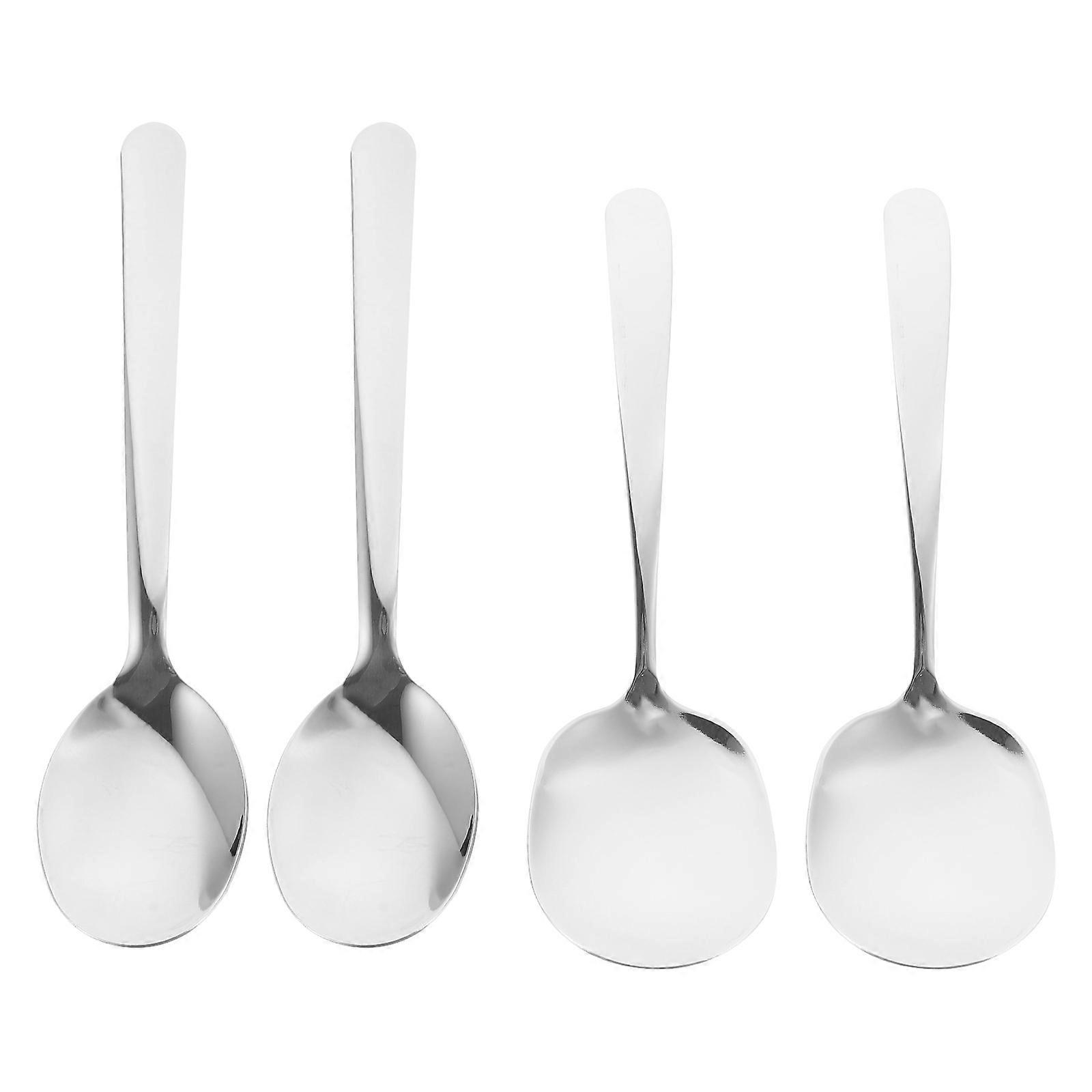 Serving Spoons for Mixing Catering Spoon Smooth Surface Scratch-Resistant 20.5x6.2cm 4Pcs