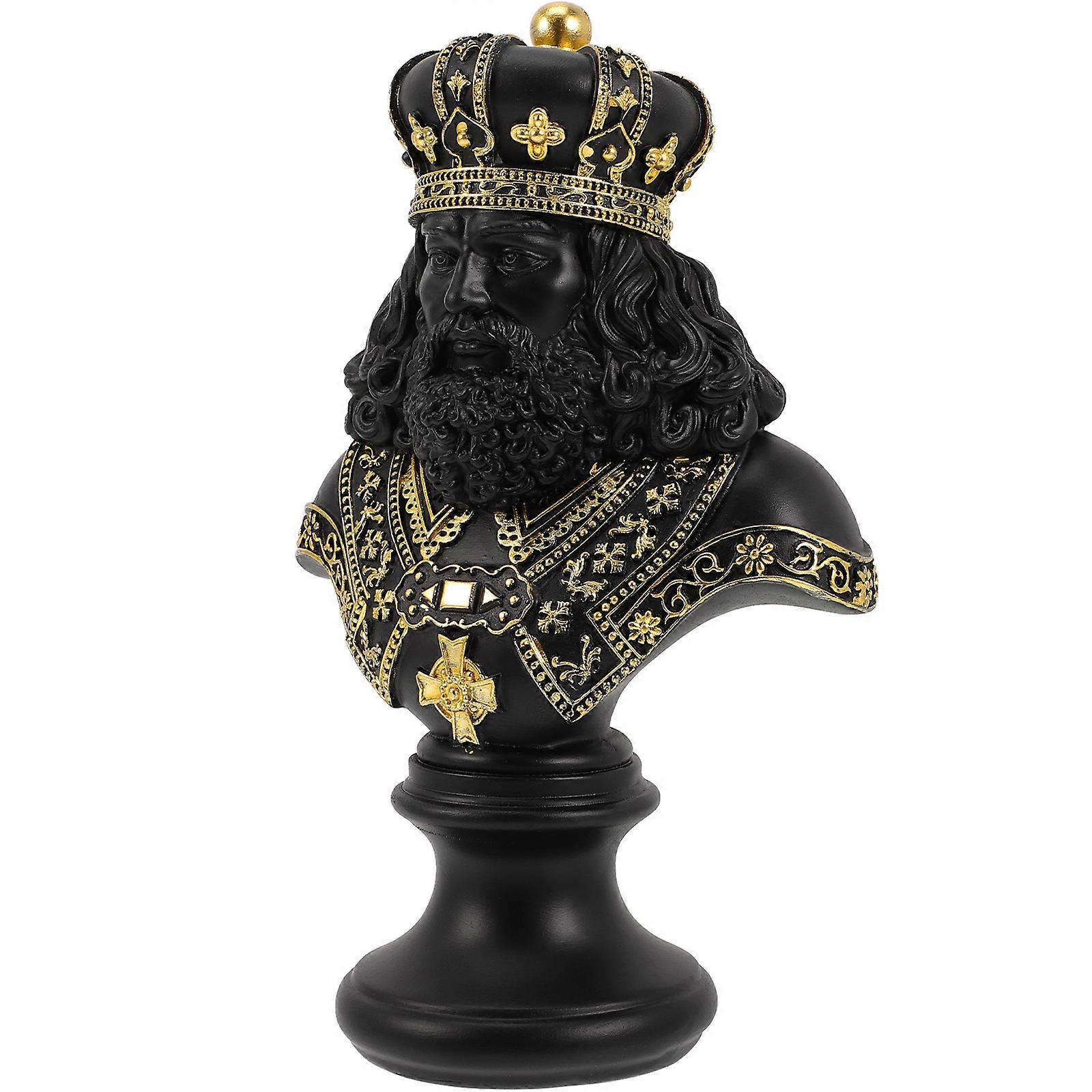 It seems like you're describing a product listing or title for a **resin chess ornament or sculpture** intended for use in a **cabinet office**,