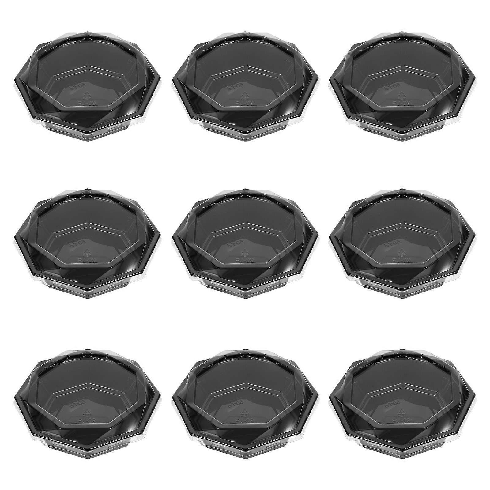 Transparent Fruit Platter for Anniversaries and 10Set