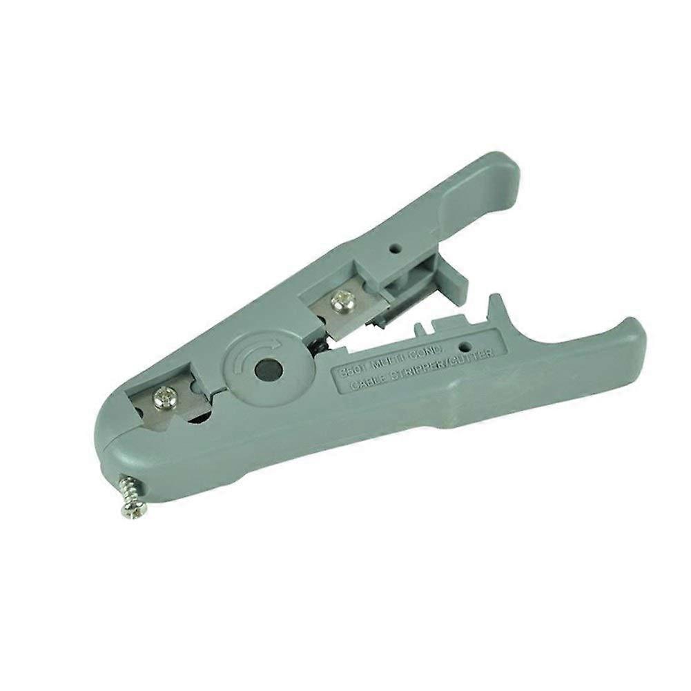 Wire stripper for stripping RG cables in blue or gray