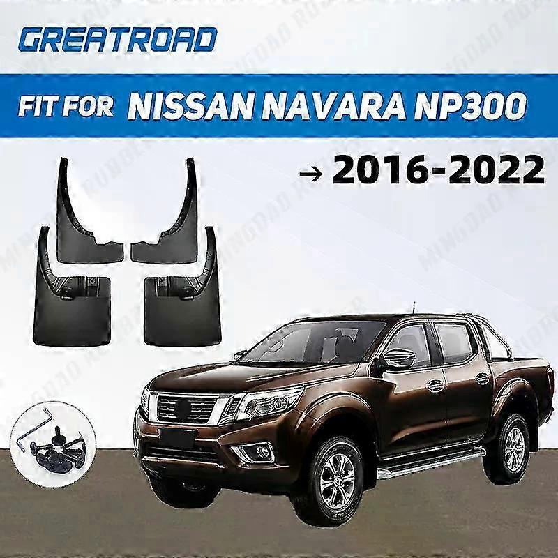Fender Mudguard Splash Flap for Compatible Nissan Navara NP300 2016-2022