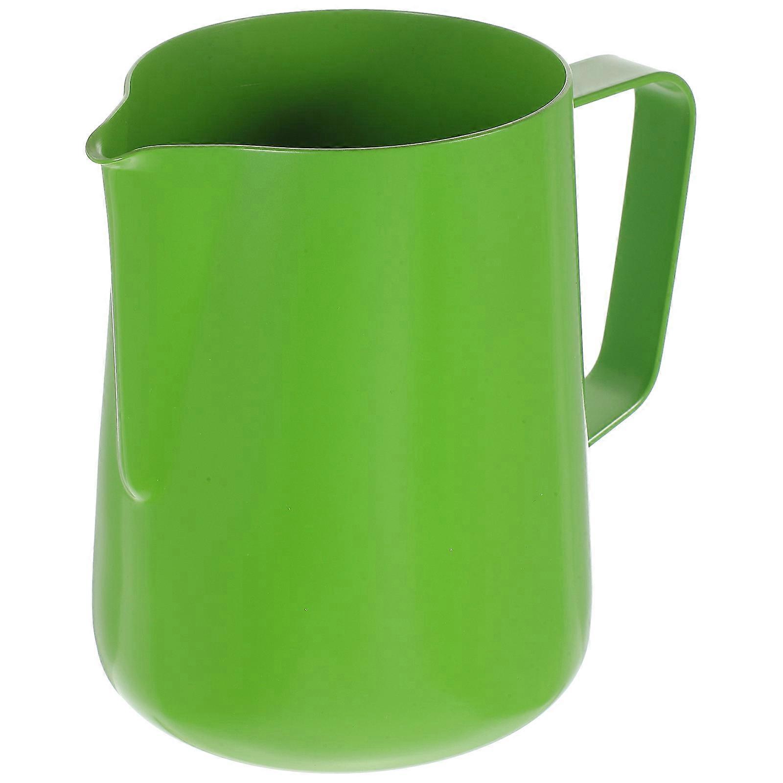 Milk Frothing Pitcher Stainless Steel Coffee Frother Cup for Storage 600ml