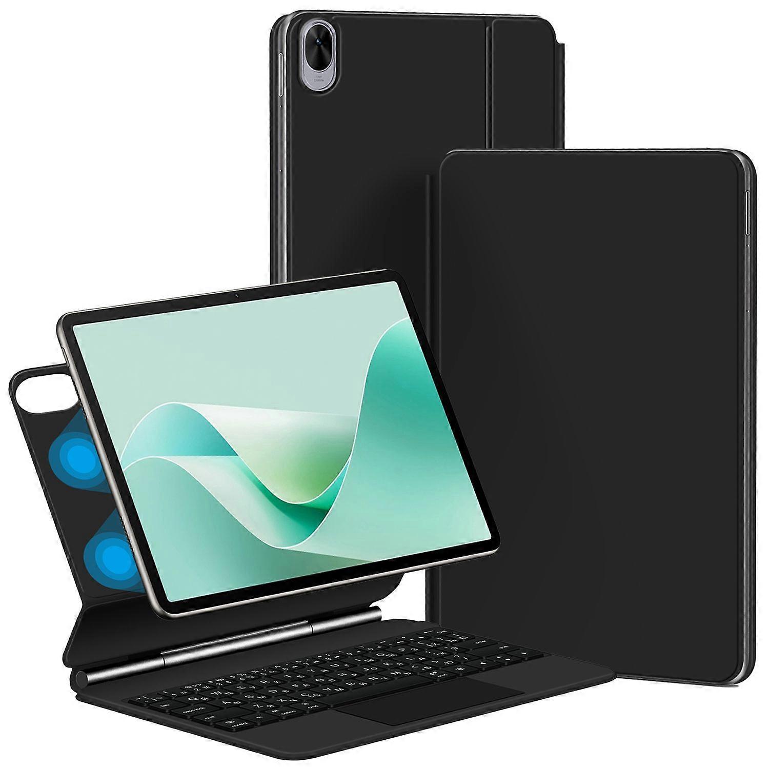 Huawei MatePad 11.5 S 磁気フローティング Bluetooth キーボード + レザー タブレット ケース用 (英語)