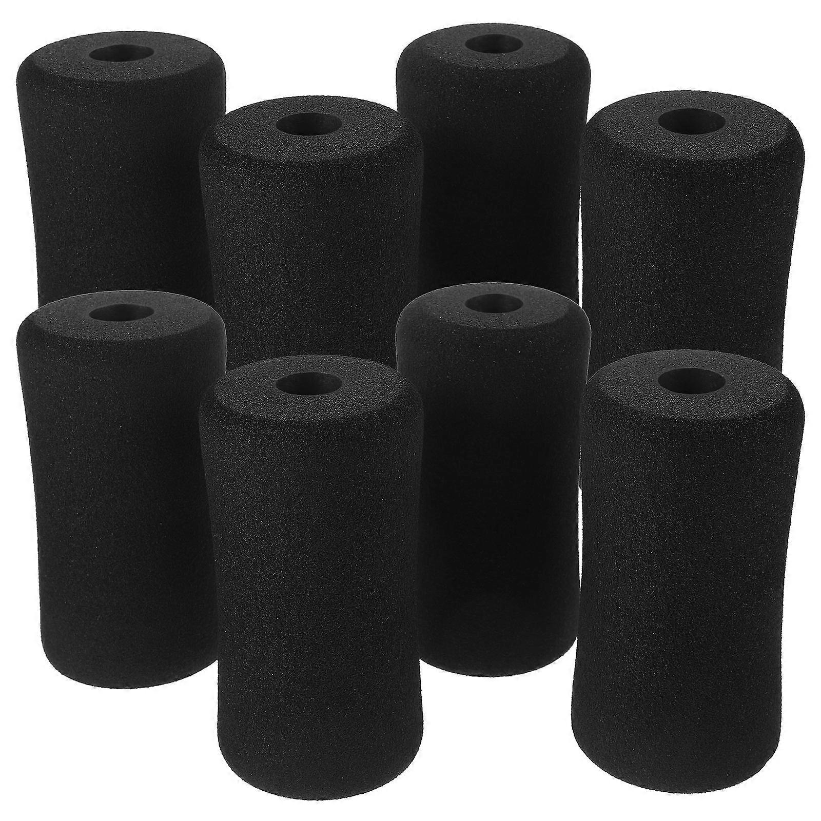 Sponge Foot Pads Roller Replacement Pad Exercise Machine Leg Pipes 13.50X7.00X7.00CM 8Pcs