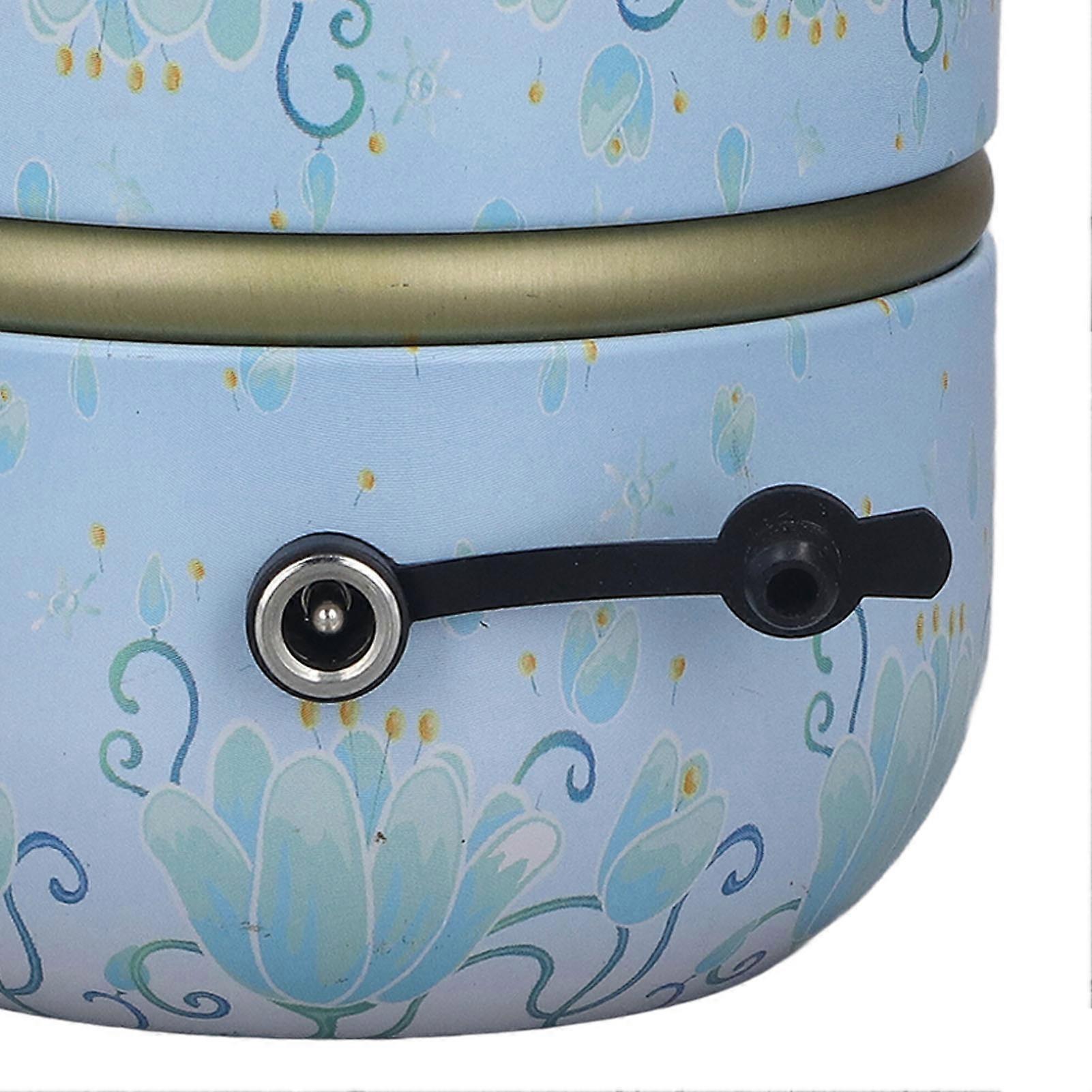 Mini Pottery Wheel Machine Stepless Speed Regulation Portable Light Blue Pottery Forming Machine for DIY Ceramic Work 100‑240V AU Plug