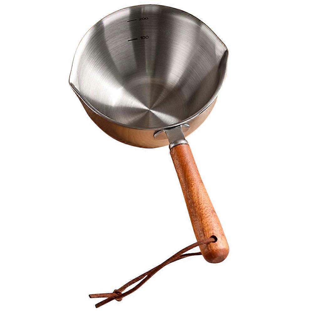 Milk Boiler Pot Stainless Steel Sauce Pot Baking Tool Capacity 200ml Warming Milk 1Pack