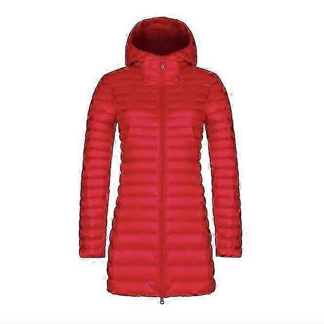 Outono e Inverno Nova moda Down Jaqueta Mulheres Fina Longa Encapuzada Estilo coreano Slim Grande Tamanho Simples Jaqueta Simples