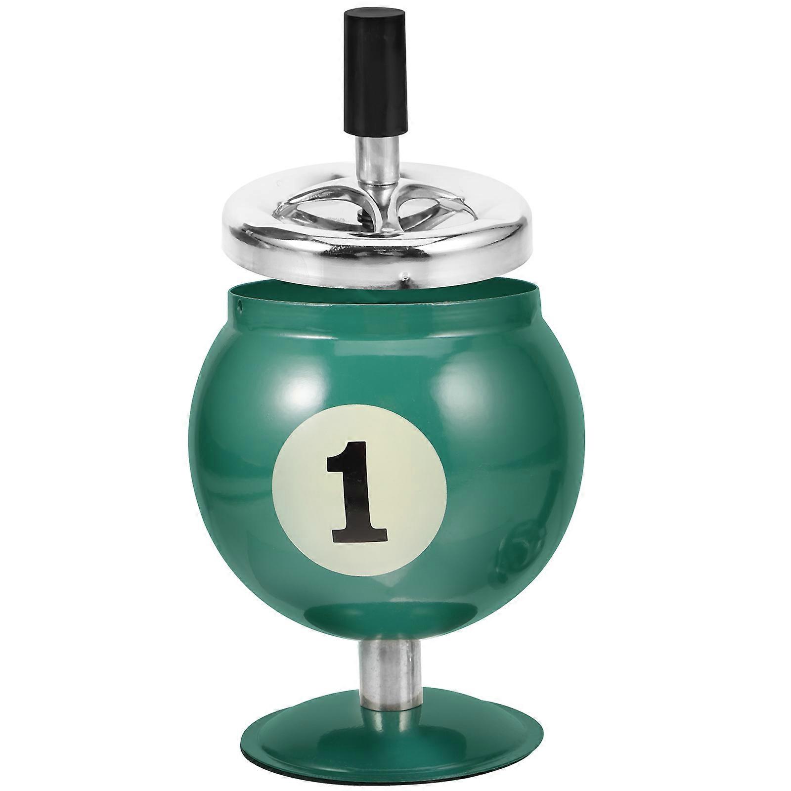 Sturdy Iron Ashtray for Home Use Automatic Extinguishing with Assorted Color and Portable Design