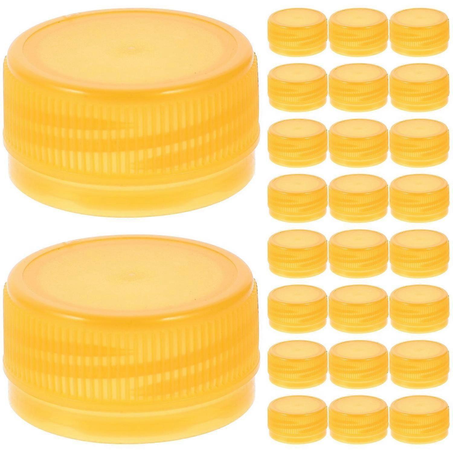 DIYプロジェクト用に着色された教育用ボトルキャップ100pcsプラスチック